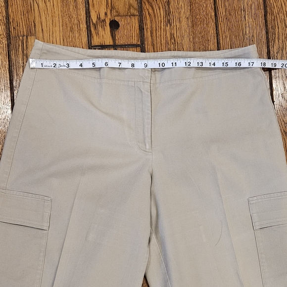 Eileen Fisher Women’s Cargo Pants Beige Wide Leg Size M - Picture 4 of 7